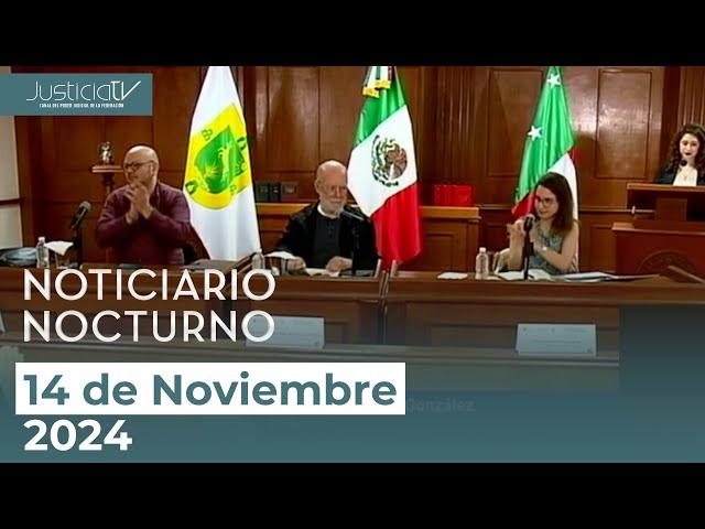 Noticiario Nocturno del Canal del Poder Judicial Federal 14 de noviembre 2024