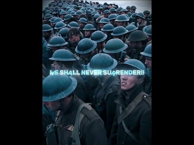 We shall never surrender!