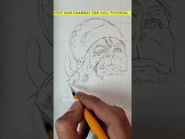 Hanuman ji #shorts #how_to_draw #viral