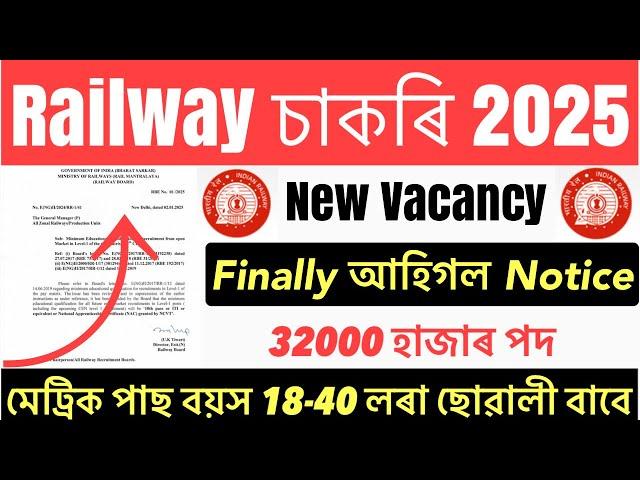 Good NewsRailway New Recruitment 2025// New Vacancy Notification Out 10th Pass Job Apply Online