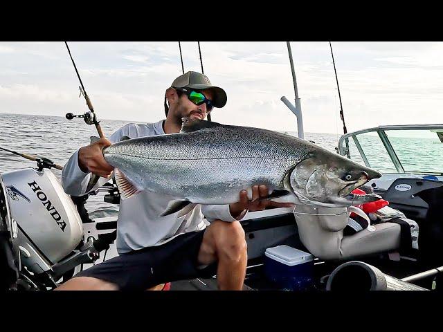 Vertical Jigging for Big Salmon - SEE THE BITE!