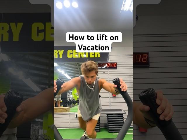 How to lift on vacation #gymmotivation #gymshorts #gymrat #fitnesslifestyle ss