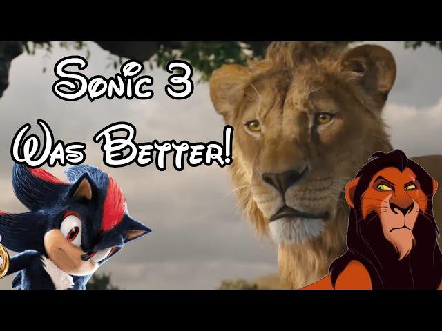 So I Watched Mufasa: The Lion King, Despite Sonic 3 Being Out...