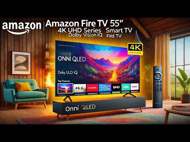 Amazon Fire TV 55" Omni QLED Series 4K UHD smart TV, Dolby Vision IQ, Fire TV