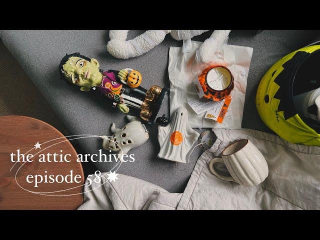 the attic archives | ep. 58  halloween shopping, ghost shrine, notebooks, a day in london