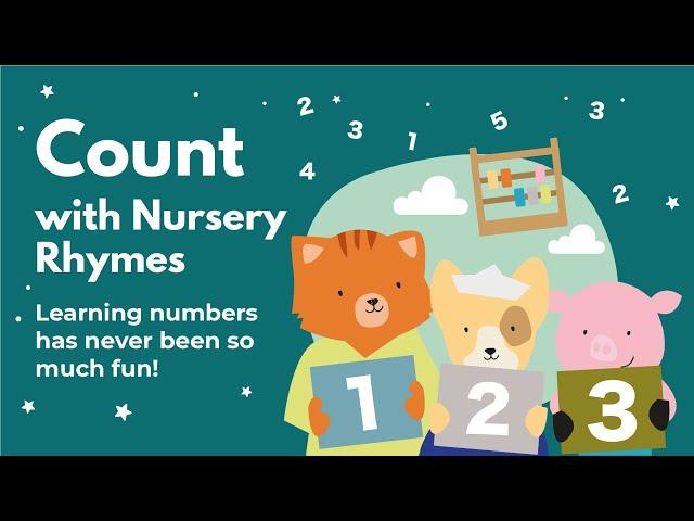 Count with Nursery Rhymes by Cali's Books. Educational Kids Sound Books. #bestchildrensmusic