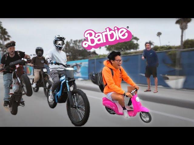 The worlds fastest barbie scooter!