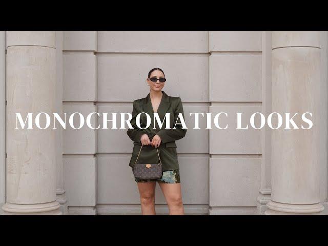 MONOCHROMATIC LOOKS | How To Style | Holiday Party Outfits