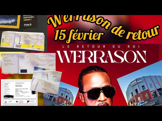 WERRASON LANCE UN MESSAGE FORT AUX FANS : SOMBA BILLET SALA PROMOTION/ FOCUS TOUJOURS