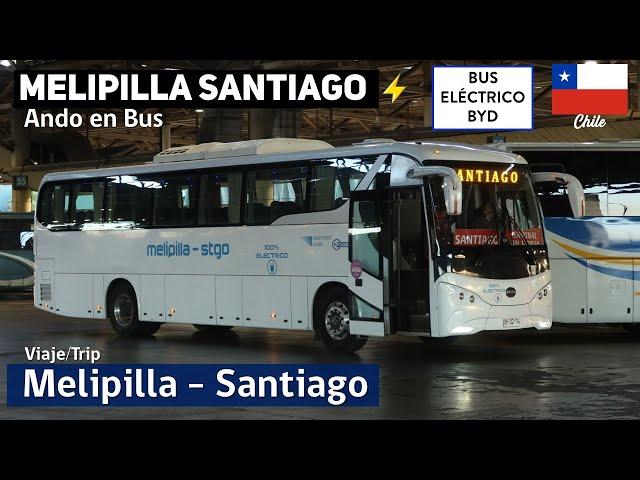 AutoBuses MELIPILLA SANTIAGO on a BYD C9 UB electric bus | Ando en Bus