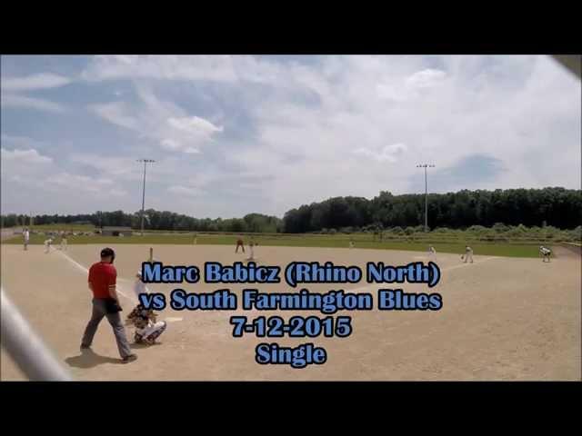 Marc Babicz (Rhino North) vs South Farmington Blues 7-12-2015 (ShortRangeMissile) (Single)