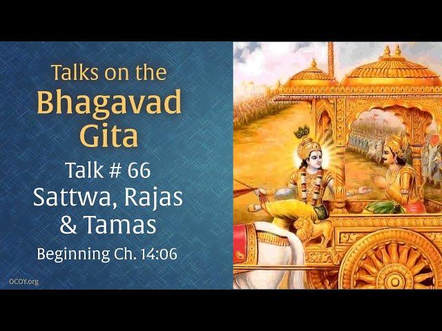 Sattwa, Rajas & Tamas • Talk 66 on the Bhagavad Gita by Swami Nirmalananda