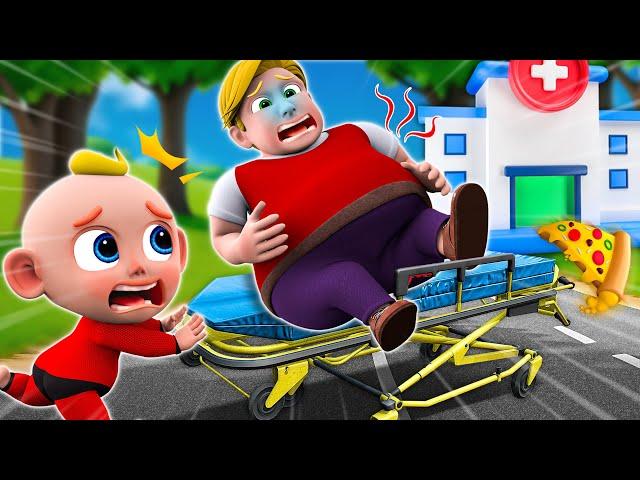 Don't Overeat Song - Healthy Food vs Junk Food | Funny Kids Songs & Nursery Rhymes | Songs for KIDS