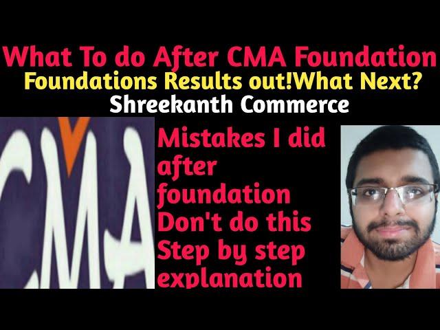 What To Do After CMA Foundation??|Results came?|What next|Do's and Don'ts|Tamil|Shreekanth