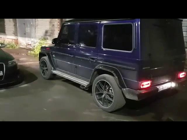 Сочный выхлоп на Mercedes G63 AMG