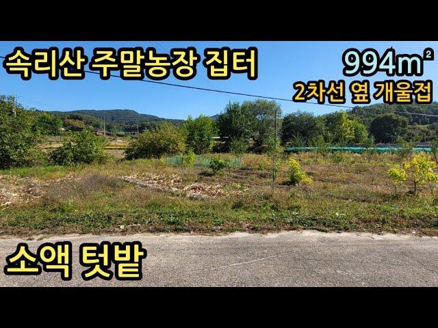 (매물번호12483) 보은부동산 994㎡(301) 보은땅 보은토지매매매물 청주부동산 청주토지 시골땅 촌땅 소액땅 농막 주말농장 전원주택지 집터 대전부동산 대전토지 4900만원