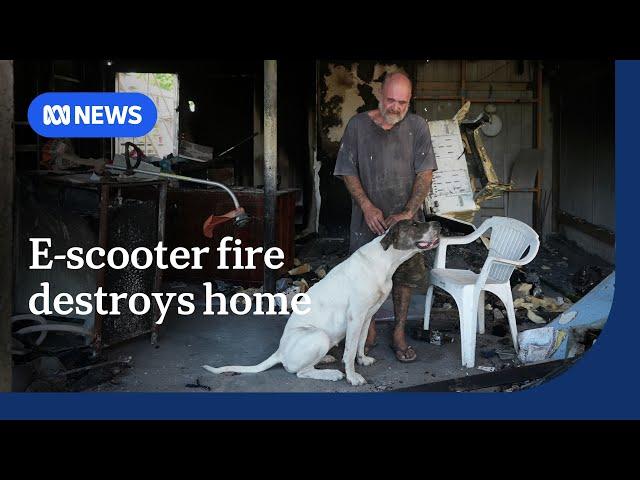 Pensioner warns lithium-ion batteries are a 'ticking time bomb' | ABC News