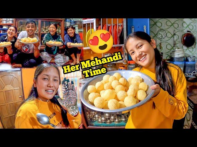 Archana Ke Mehendi Rachne Ka Time Hai  And Pani Puri Challenge With Sisters | Darshan Vlogs |