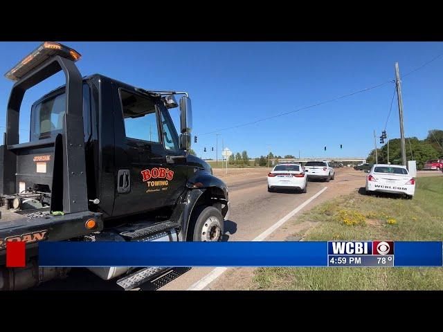 Police car crashes during pursuit in Lowndes County