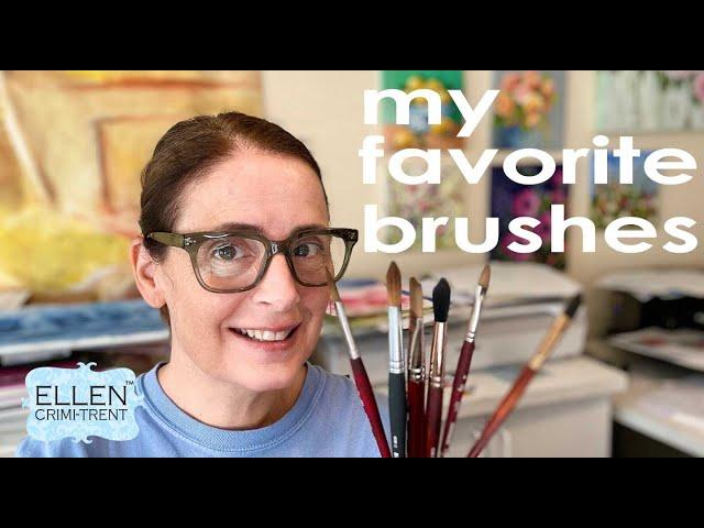 MY favorite Watercolor Brushes and how to use them!