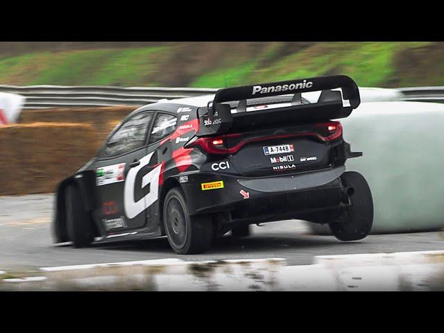 Toyota testing its 2025 WRC GR Yaris Rally1 car without Hybrid system at Monza Rally Show!