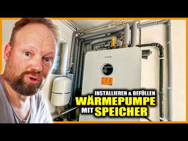 WÄRMEPUMPE im NEUBAU - Installation, Verrohrung & Test! | AUSBAU-VLOG #08 | Home Build Solution