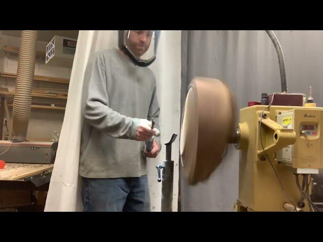 Turning a Live Edge Walnut Bowl