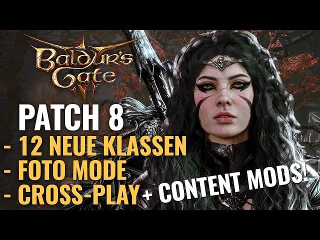 Baldurs Gate 3 Patch 8 mit 12 neuen Klassen, Foto Mode, Cross-Play und Mod-Teaser | BG3 Update 8