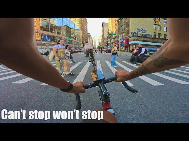 FIXED GEAR | POV ride THRU the STREETS of NYC on my CINELLI VIGORELLI SHARK