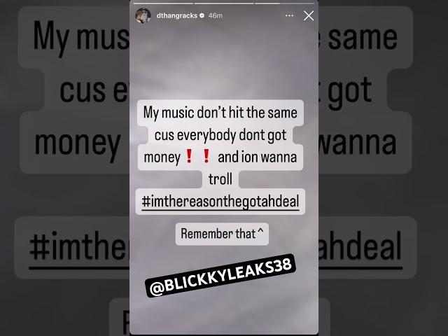 dthang gz says his music not hitting cause we brokeee #dthanggz #drillscene #kingvon #shorts