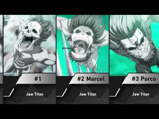 All Summoned Titans of Ymir Fritz from Attack on Titan