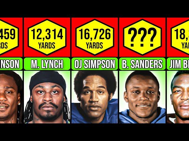 NFL All-Time Rushing Yards Career Leaders 2024