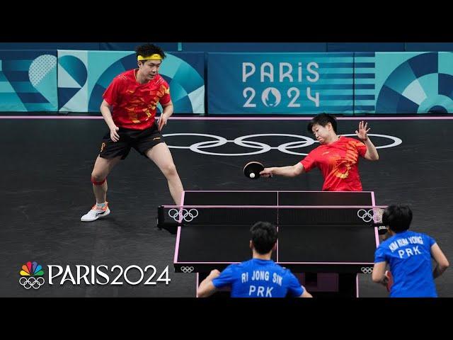 China outduels North Korea for table tennis mixed doubles gold | Paris Olympics | NBC Sports