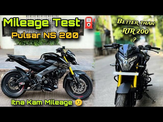 NS 200 BS7 (2024-25) Mileage Test : Unexpected Results  || Him x vlogs