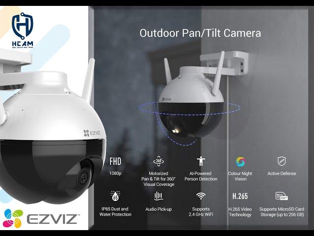 Ezviz C8C 2 MEGA PIXEL Outdoor Pan/Tilt Camera /  افضل كاميرا مراقبة خارجية تعمل بالواي فاي