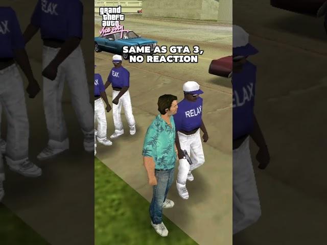 What happens if you bump into gang members in GTA games. #gta