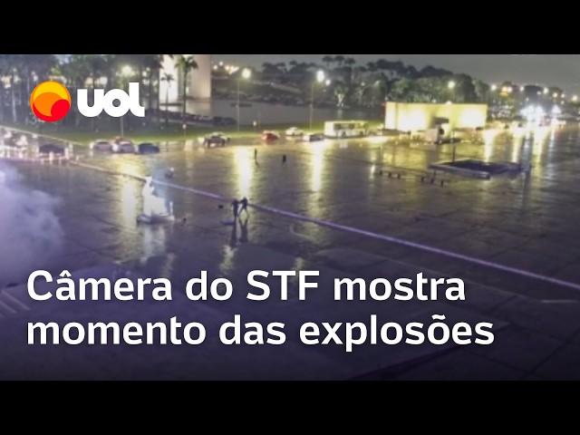 Explosões em Brasília: Vídeo mostra ação de homem com bombas em frente ao prédio do STF