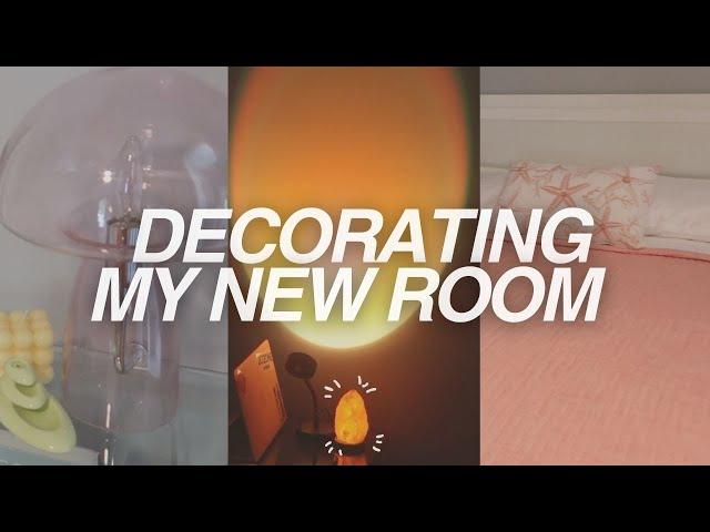 DECORATE MY NEW ROOM WITH ME! | Cleaning + Organizing!