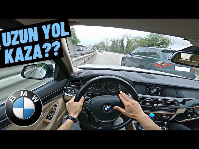 BMW İLE UZUN YOL | KAZA YAPIYORDUK ! BMW F10 520D UZUN YOL VLOG