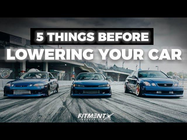 5 Things You Should Know Before Lowering Your Car