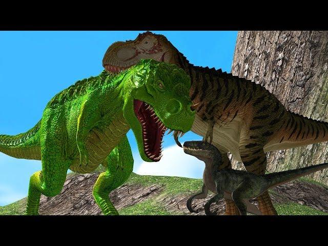 Mother Animal Save Baby Dino From Big Safari 3D Wild Animals Cartoon Animation Short Movie