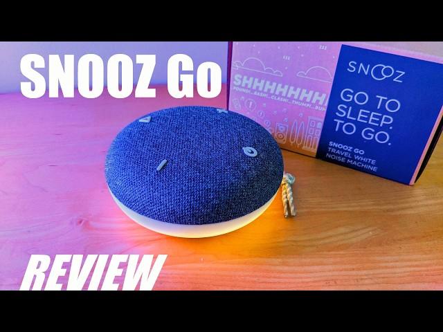 REVIEW: SNOOZ Go Travel White Noise Sound Machine | Portable Bluetooth Speaker | LED Night Light!