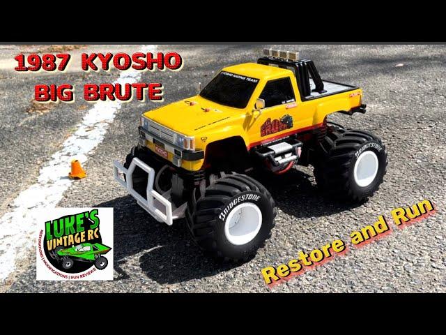 1987 KYOSHO BIG BRUTE RC TRUCK RESTO AND RUN