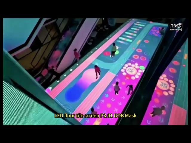 LED floor tile screen P3 91 GOB Mask