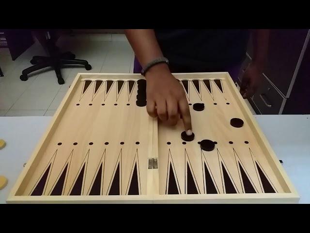 How to set-up a backgammon board