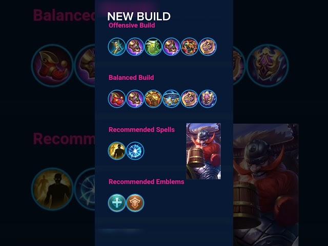 Franco best build, battle spell and emblem setup #shortviral #mlbbshorts #mlbbbuilds