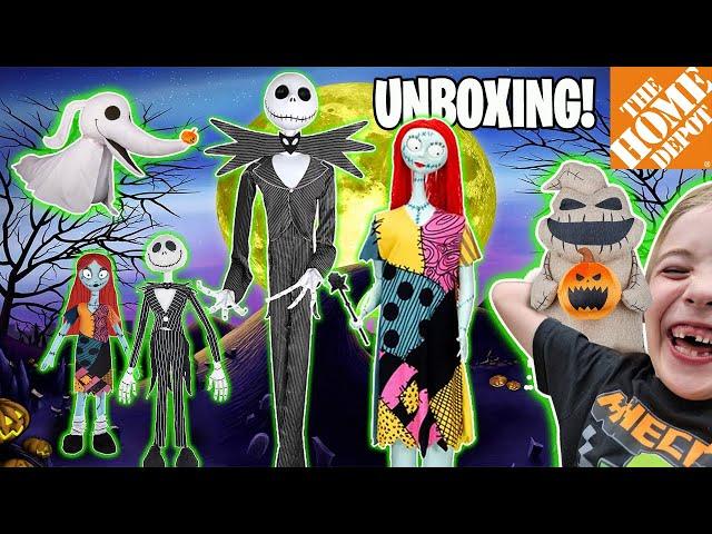 Unboxing New Jack and Sally Halloween Animatronics from Home Depot!