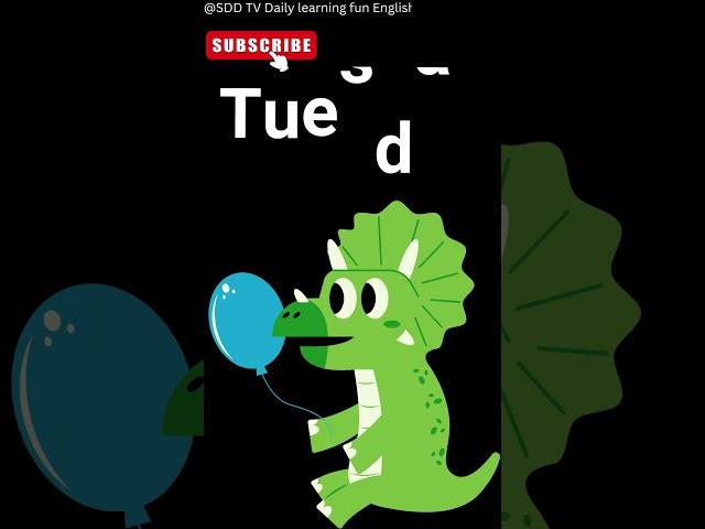 #daysoftheweek  | learn 7 days of week | Learn Days of the week with spelling @SDDTV478