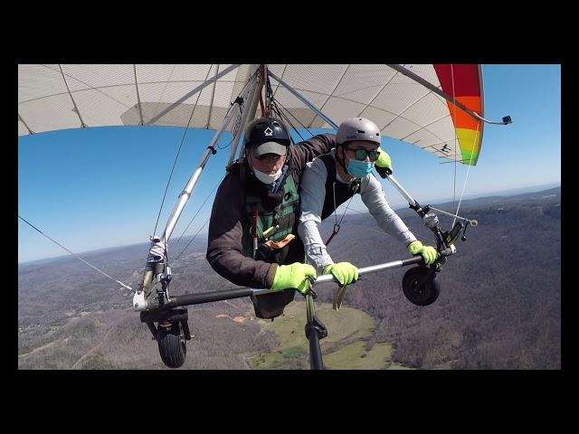 Shuhao Li Tandem Hang Gliding at Lookout Mountain Flight Park