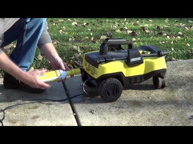 Winterize an Electric Pressure Washer